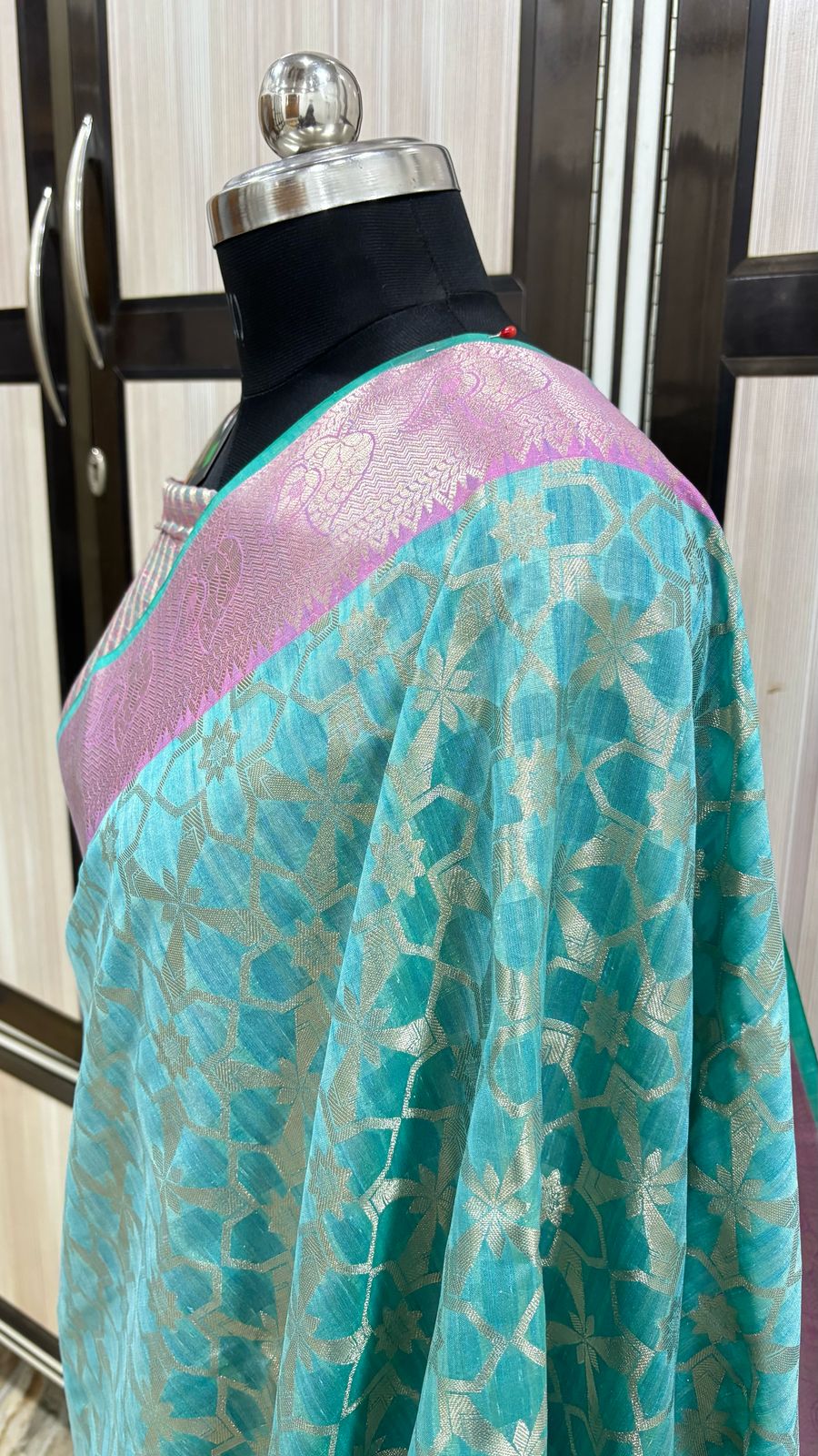 Banarasi Reza Multi Jaal Saree