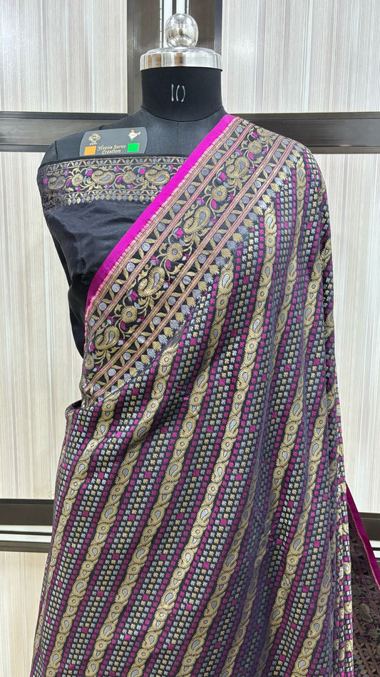 Banarasi Art Silk Hand Loom Aada Mina Saree
