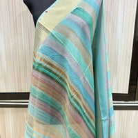 Malmal Hand Brush Work Saree