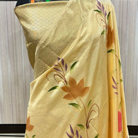 Elegant Banarasi Orean Silk Hand Brush Work Saree