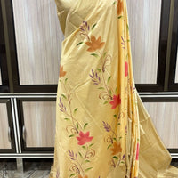 Elegant Banarasi Orean Silk Hand Brush Work Saree
